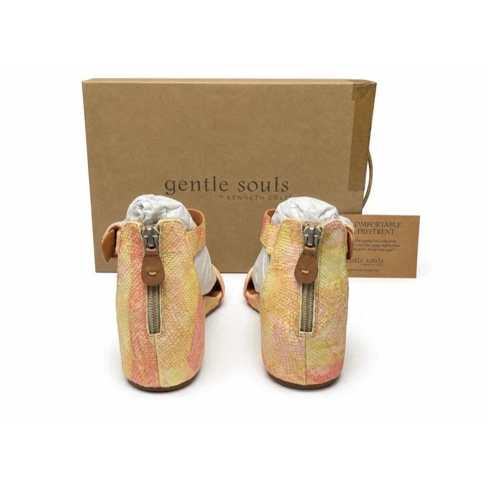 Gentle Souls by Kenneth Cole Women's Gisele Sandal Pastel Leather NIB Size 9.5M